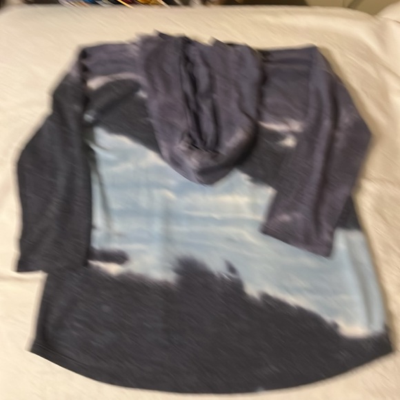 Cable and gauge tied dyed top - Picture 3 of 3